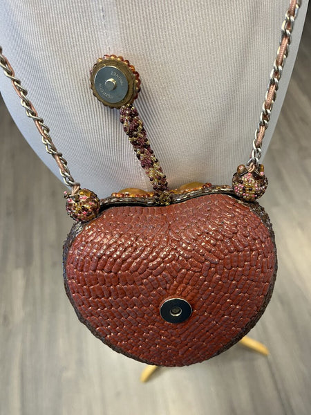 Mary Francis Pink Beaded Bag