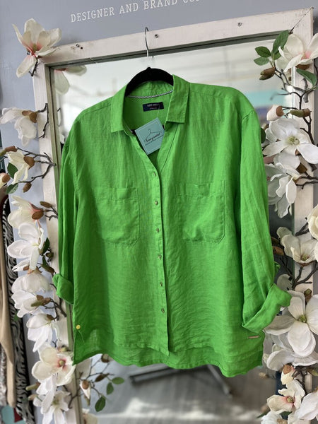 Saint James Charlene Linen Shirt Size 12