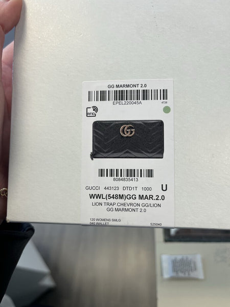 Gucci Marmot Zip Around Wallet