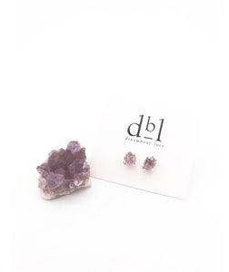 Amethyst studs